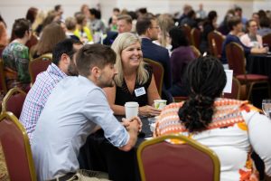 People sitting and talking