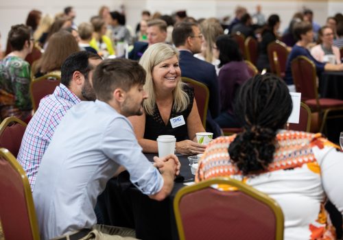 People sitting and talking